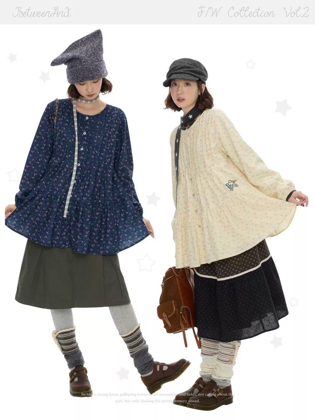 Floral long sleeve shirt dress with lantern sleeves