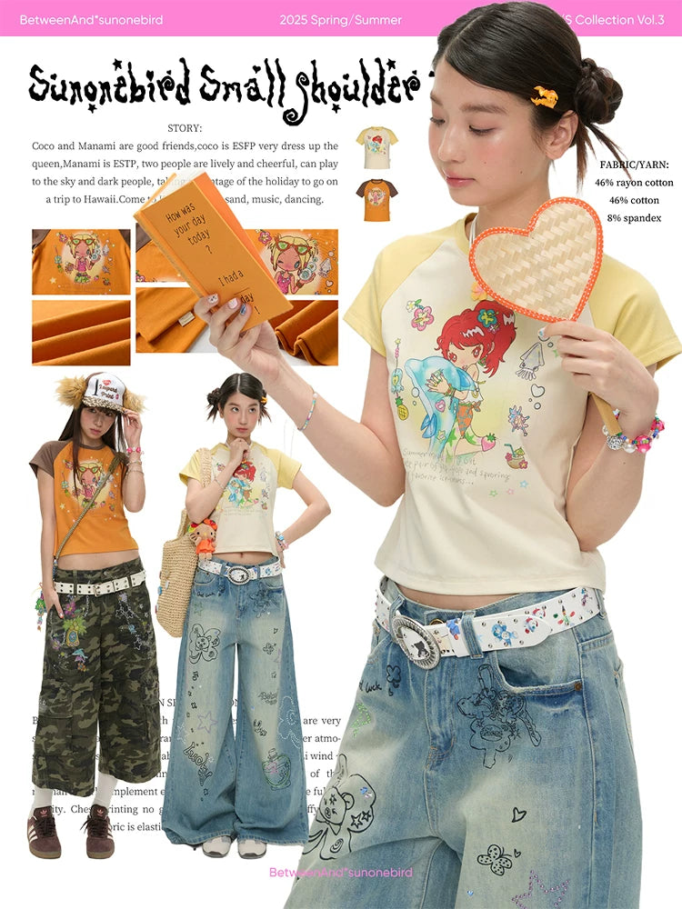 Sunonebird small shoulder t-shirt