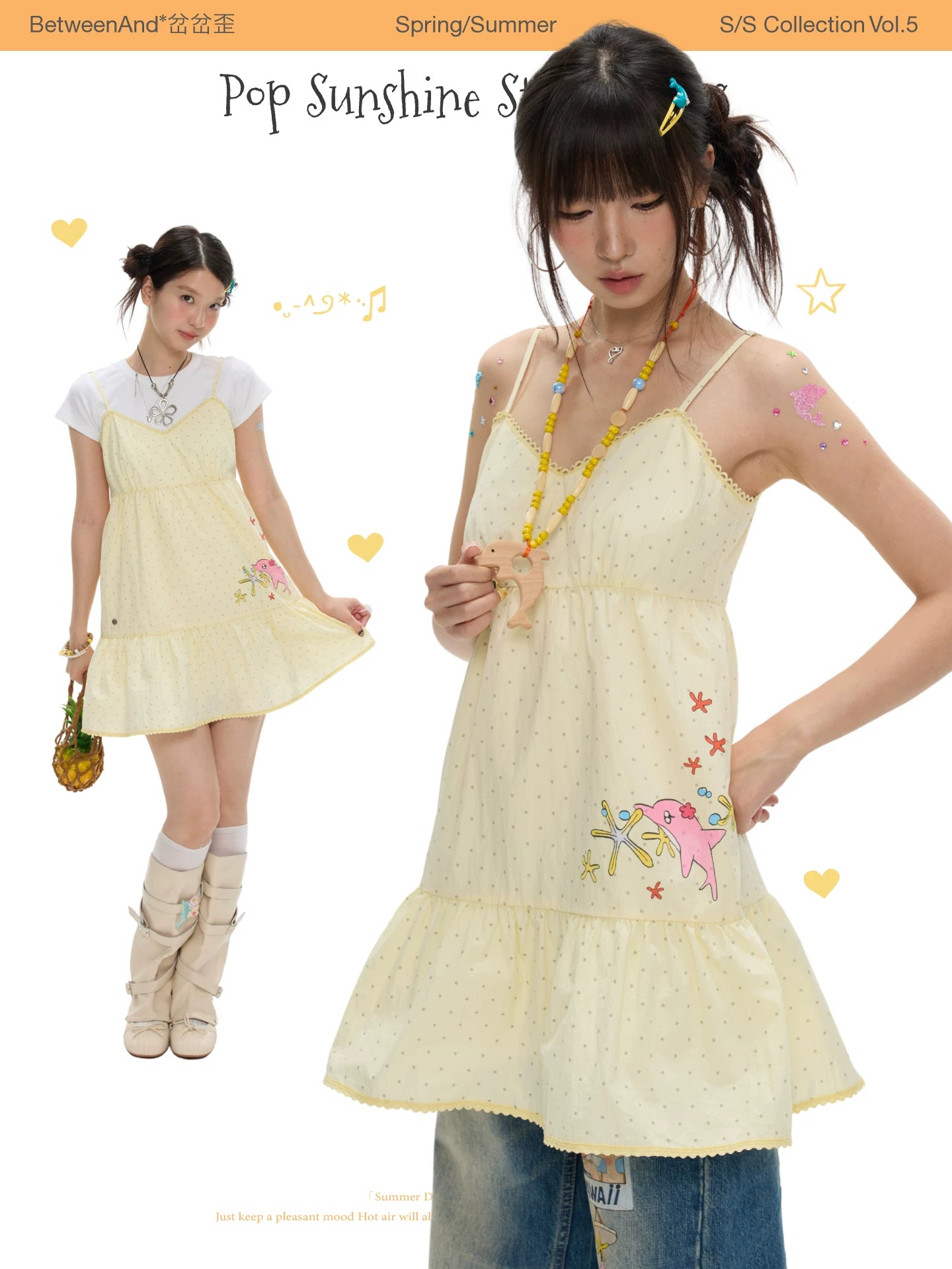 Pop sunshine strap dress