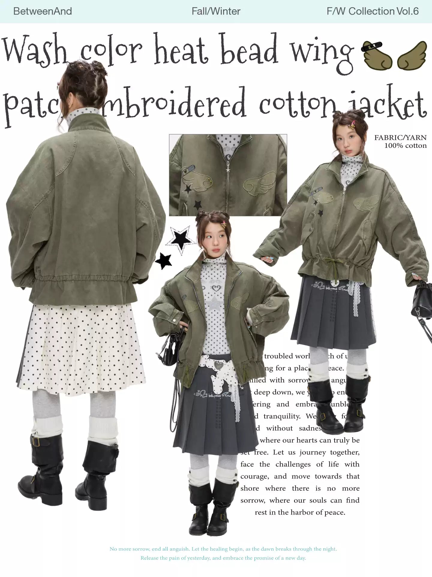 Pickle green rhinestone quilted jacket with slim waist design