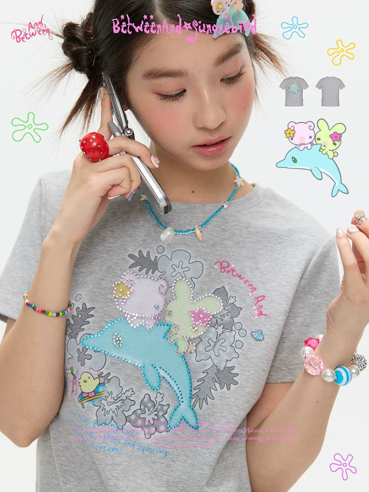Sunonebird joint iron drill shoulder t-shirt