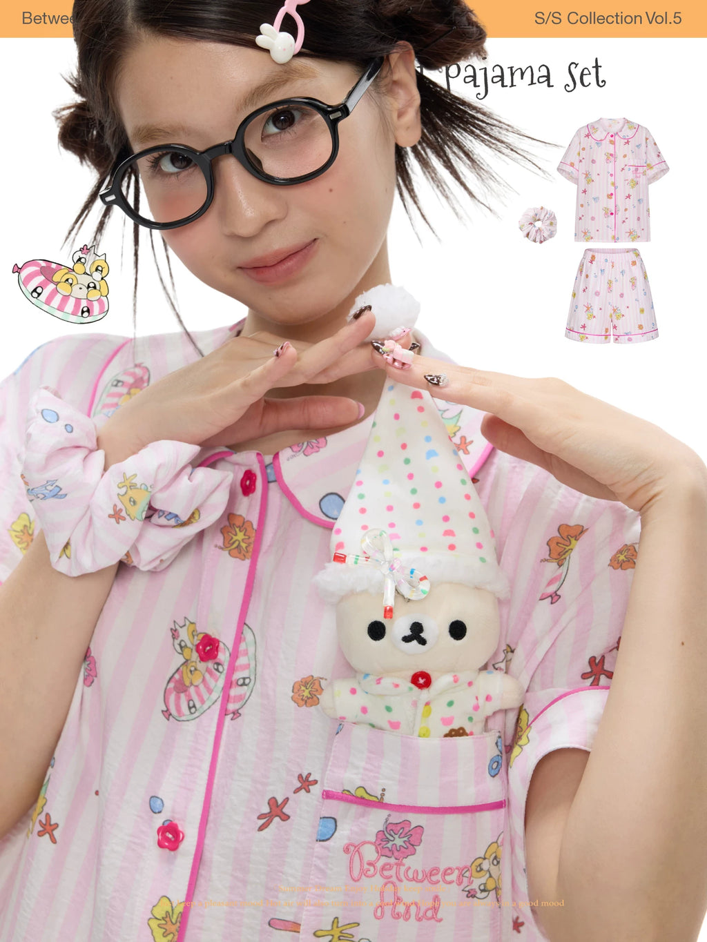 Co branded full print pajama set