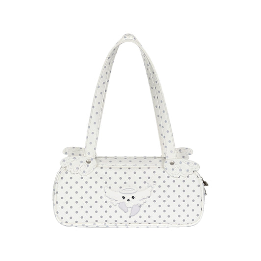 Polka-dot winged large-capacity shoulder bag