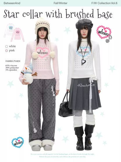 I love music long-sleeve thermal top