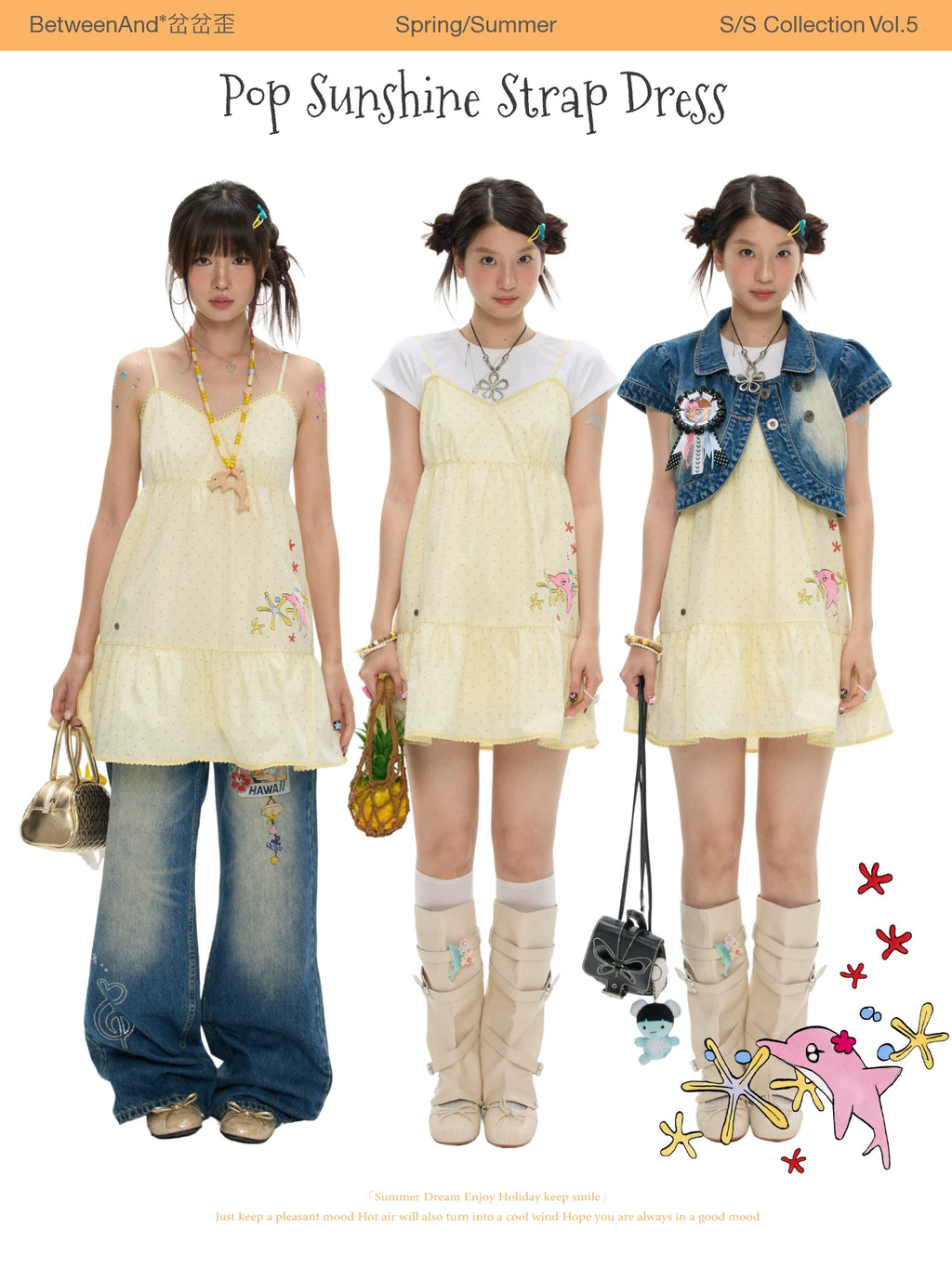 Pop sunshine strap dress