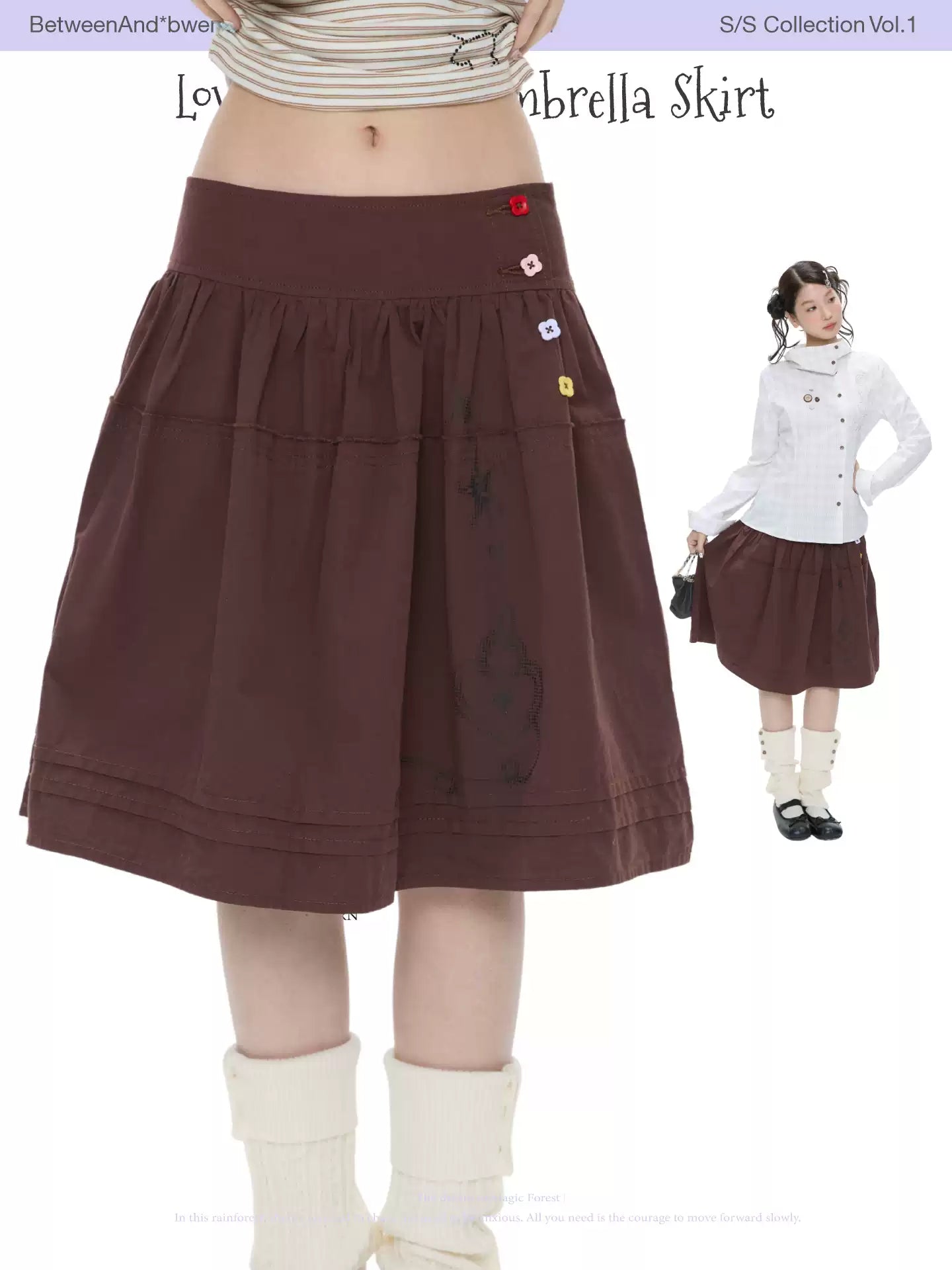 Love lock vine umbrella skirt
