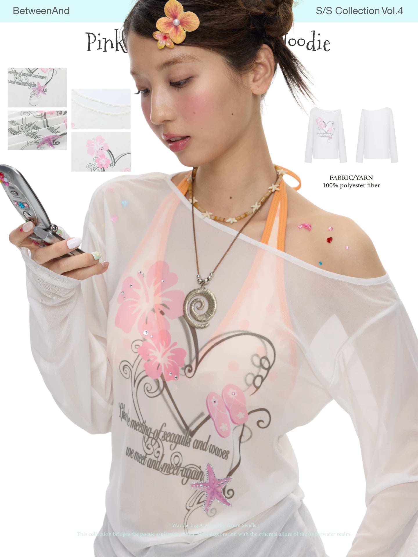 Pink island slouchy sleeve blouse