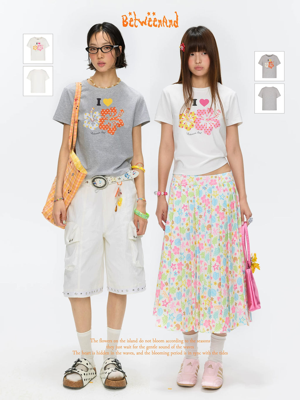 I love flowers t-shirt