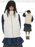 Reversible warm cotton vest