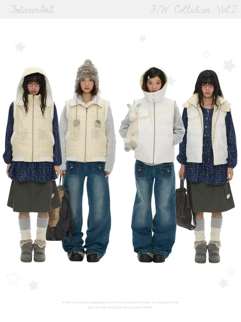 Reversible warm cotton vest