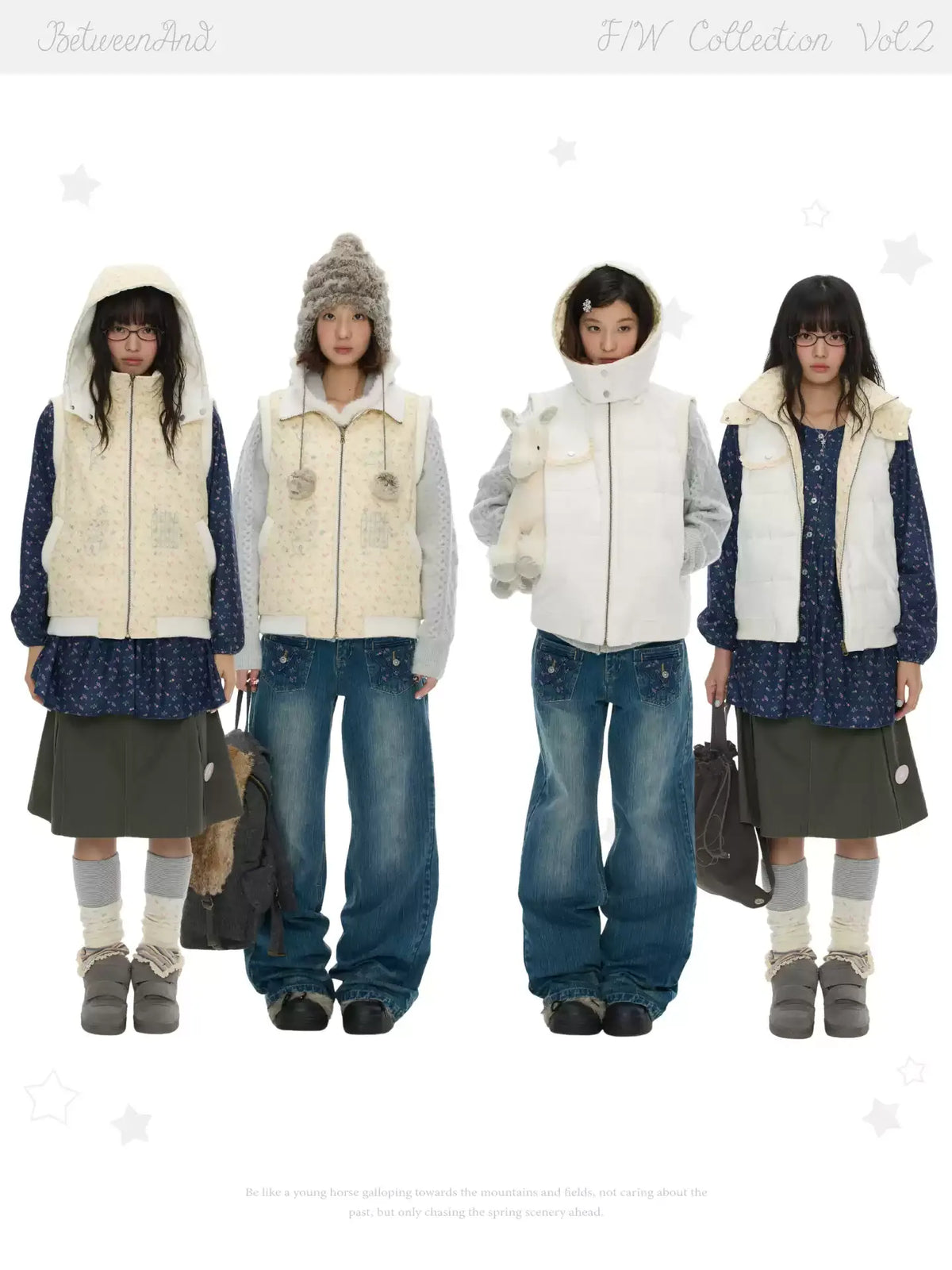 Reversible warm cotton vest