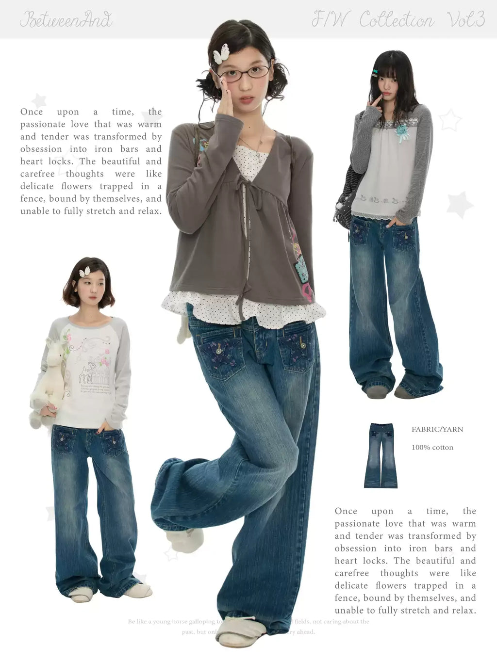 Slim fit star pocket straight leg cropped jeans