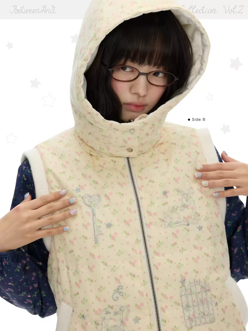 Reversible warm cotton vest